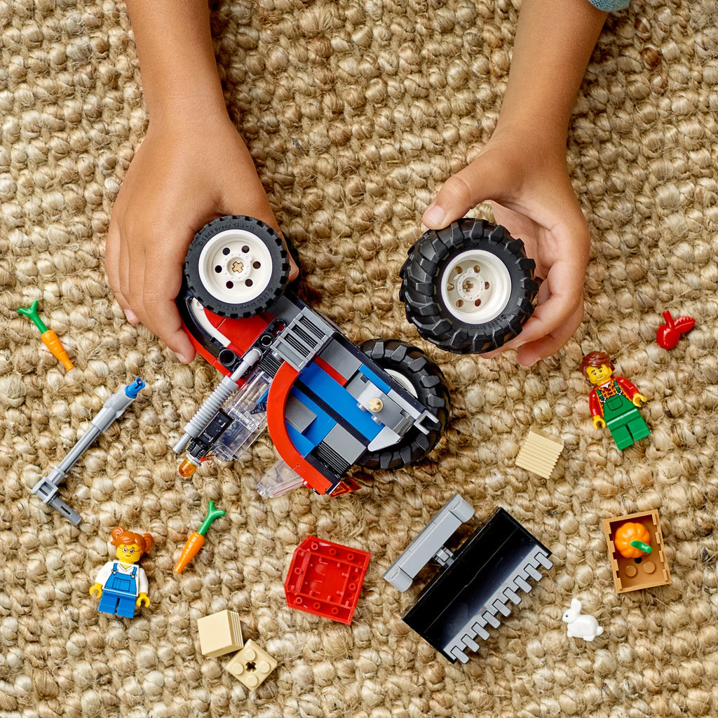Scarecrow Digger Building Gift Girls Construction Great LEGO Sets Toy for Bonus Farm Plus Ages and Gift 2in1 up, and 5 Pack, City Tractor 66772 Boys Garden Set, Big and Wheel &