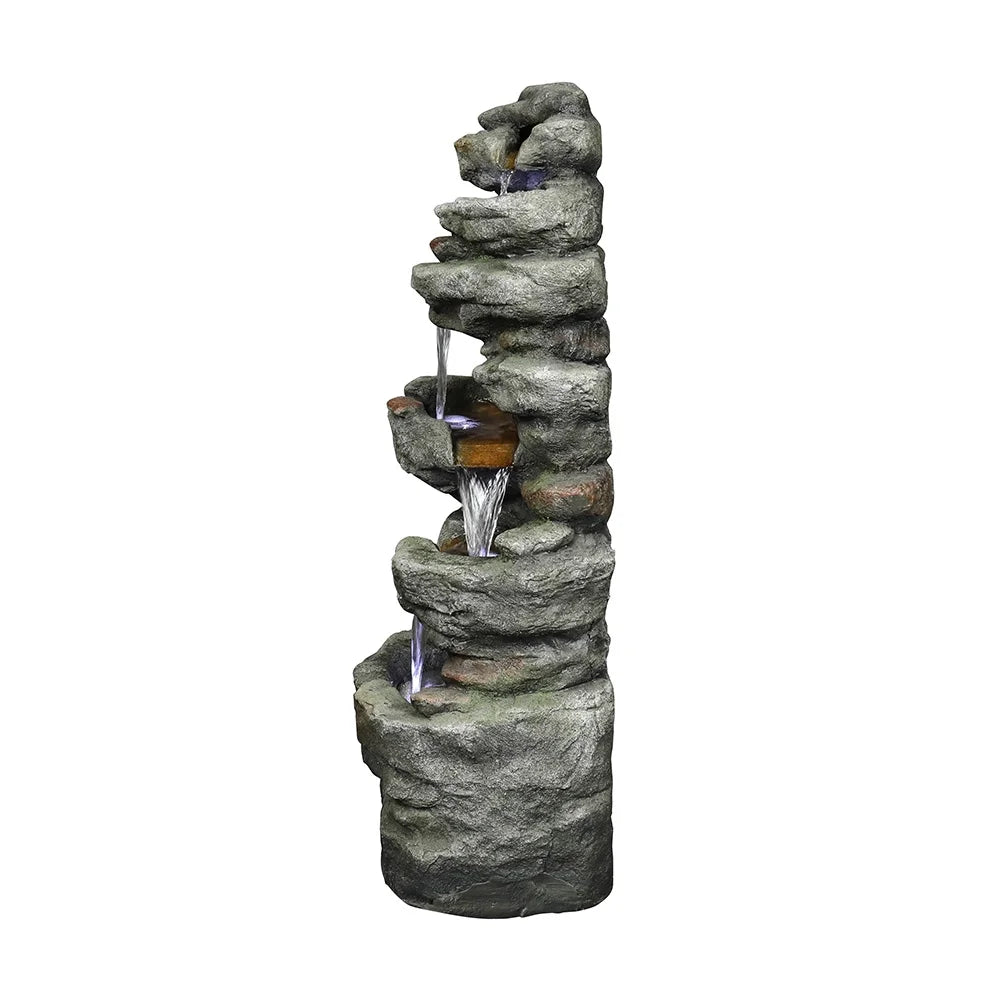 Rock Lights Fountain with 32.6inches liquid Led