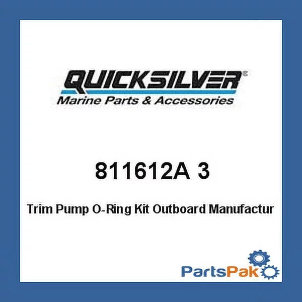 3 Trim Mercruiser Outboard- - Kit Quicksilver Pump O-Ring 811612A 3 Mercury 811612A Mercury