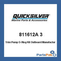 3 Trim Mercruiser Outboard- - Kit Quicksilver Pump O-Ring 811612A 3 Mercury 811612A Mercury