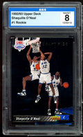 Shaquille Deck NM/MT Card 1992-93 8 Rookie #1 O'neal AGS Upper