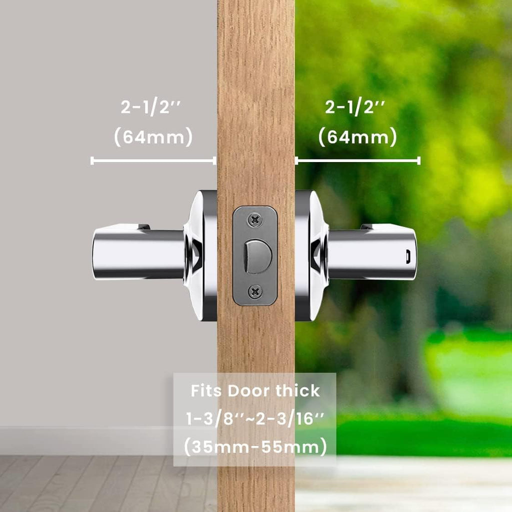 New Door Home Office, Upgrade] by Airbnb, [2024 Fingerprint with Suited and Tuya for Door Smart App Ideally Install Password, Keypads Backup Handle to Lock Keys, Easy GOURE,