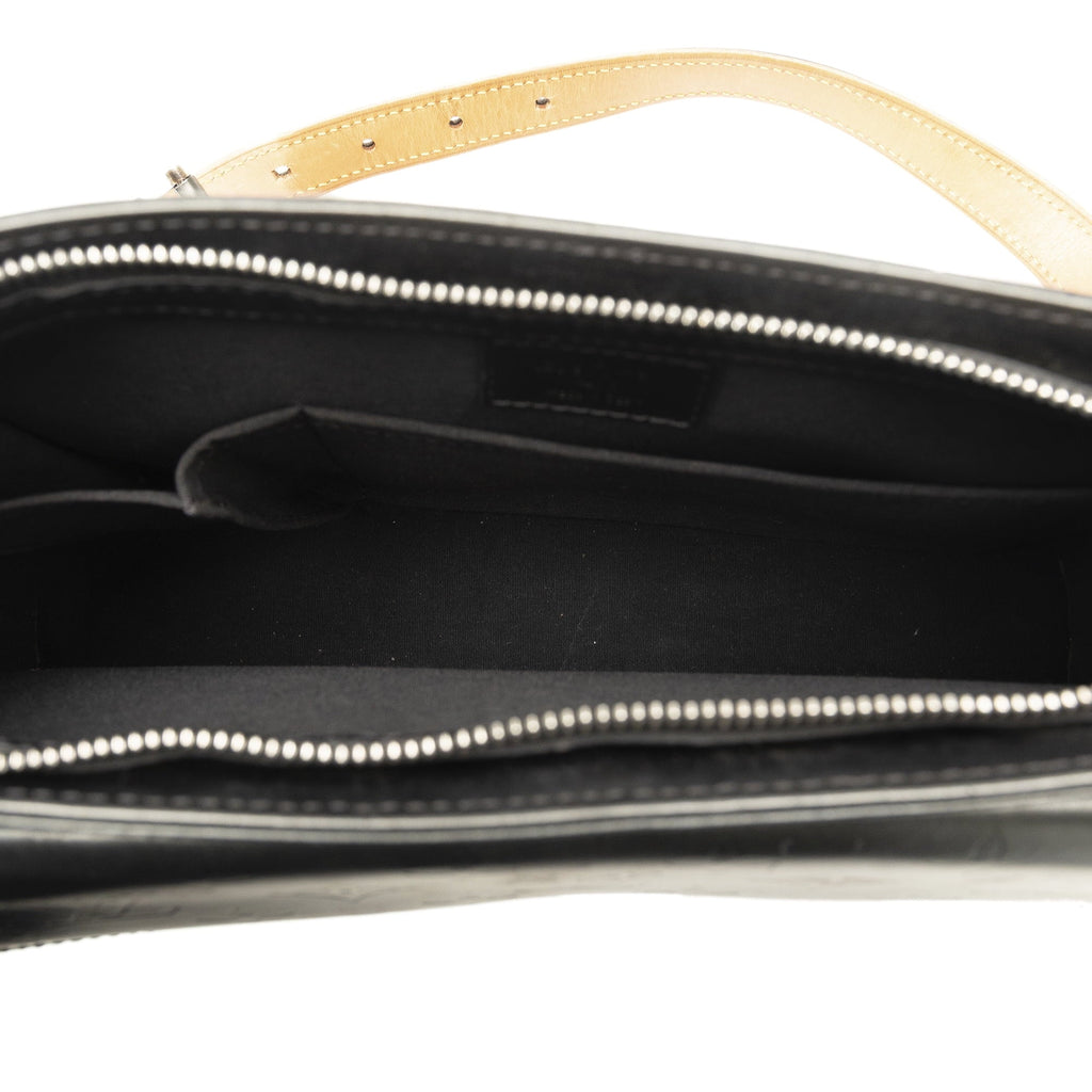 Alston Leather Unisex Authenticated Gray Pre-Owned Bag Mat Monogram Shoulder (Good) Calf