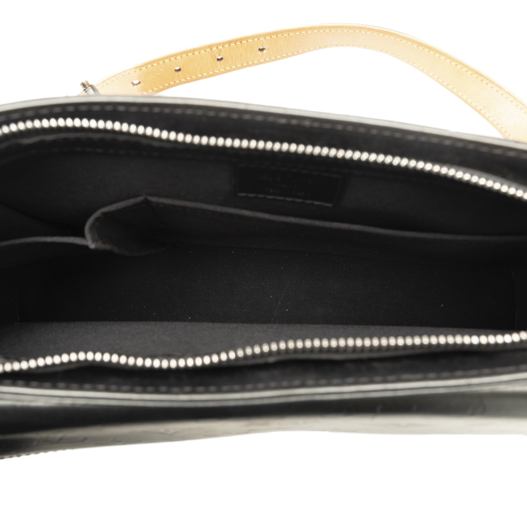 Alston Leather Unisex Authenticated Gray Pre-Owned Bag Mat Monogram Shoulder (Good) Calf