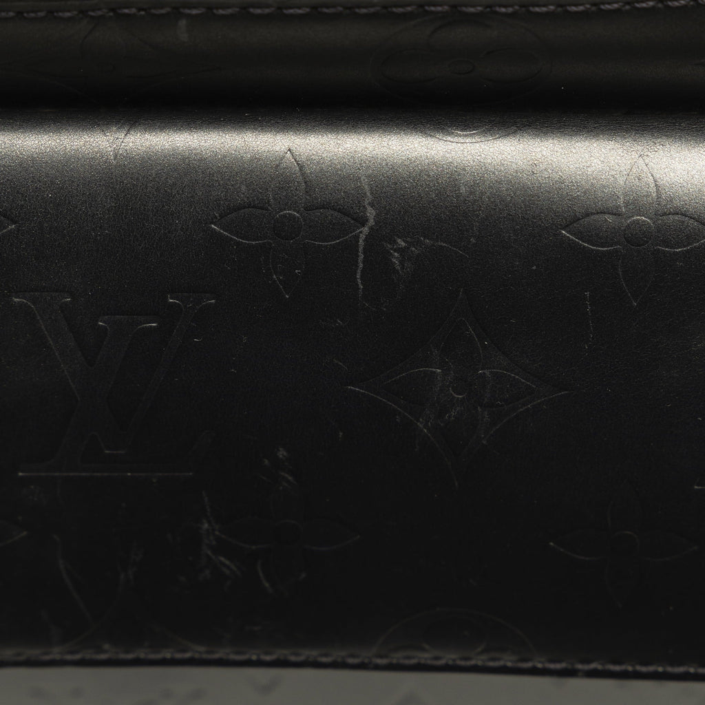 Alston Leather Unisex Authenticated Gray Pre-Owned Bag Mat Monogram Shoulder (Good) Calf