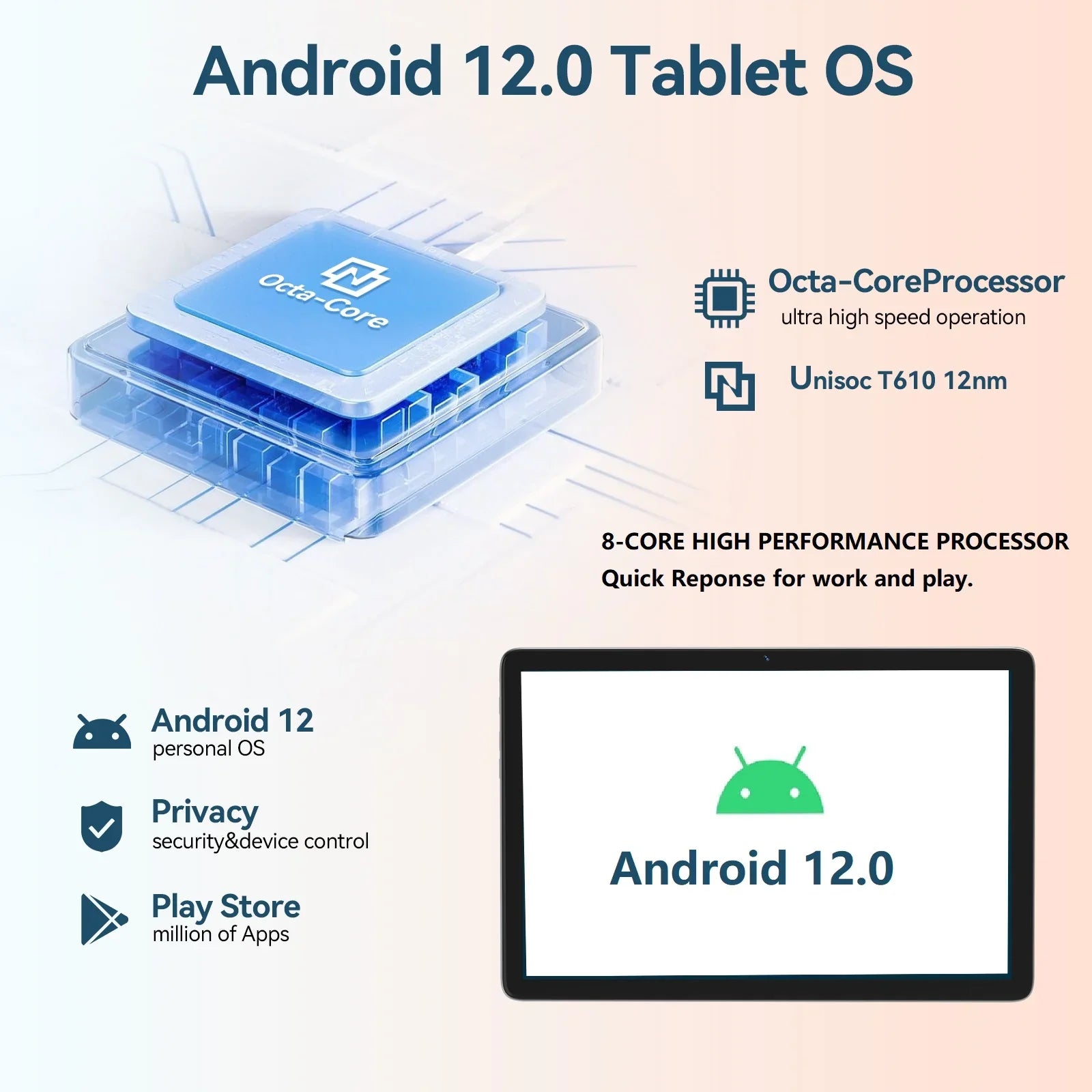 Tablet Tablet,1TB WiFi Tablet,8GB RAM with Mouse Android inch 12.0 Storage,Android Case ROM 128GB Expandable,Octa-Core Tablet Wireless 10.1 Tablet Newest Keyboard Processor,2024 Stylus,5G