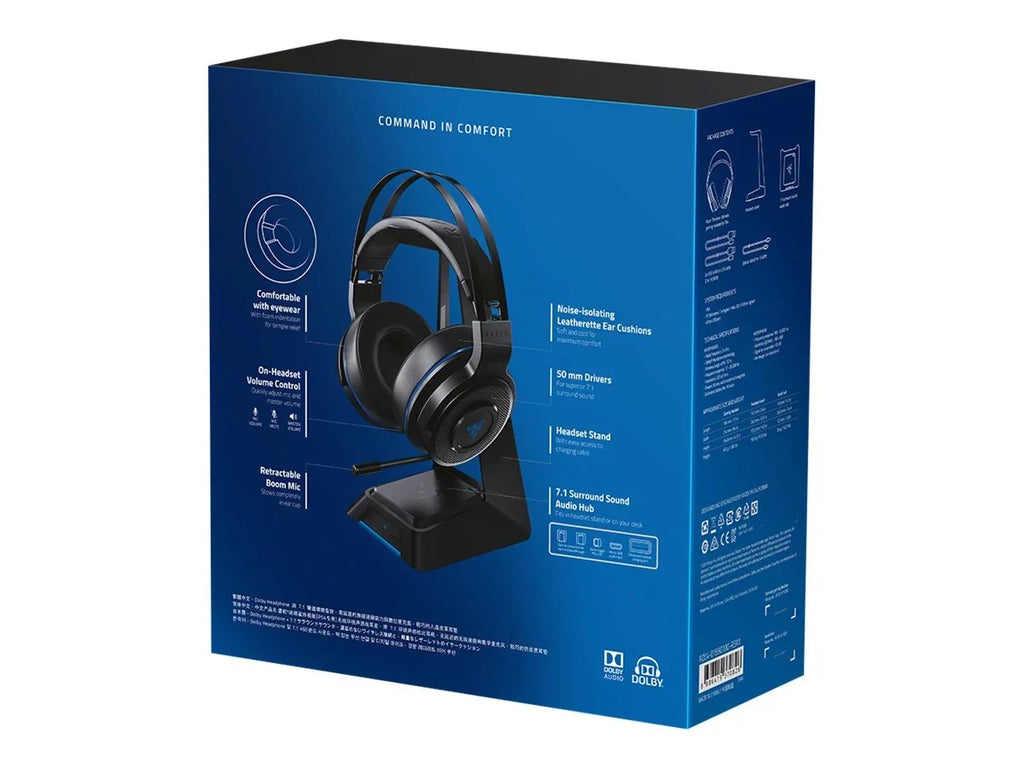 Ultimate Headset Razer 2.4 dimension - channel - GHz - - 7.1 - - isolating wireless Thresher full noise