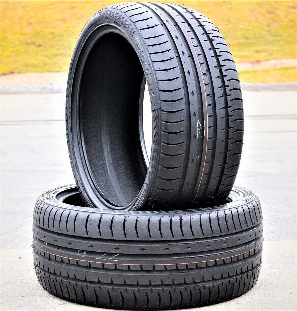 2017-23 Touring (TWO) Pair 95Y 235/40ZR18 Focus Civic XL Tires Fits: Sport Honda Performance 2 Phi Accelera Titanium, 235/40R18 of High 2012-18 A/S