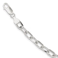 Silver Sterling 7.5inch Link Bracelet Fancy