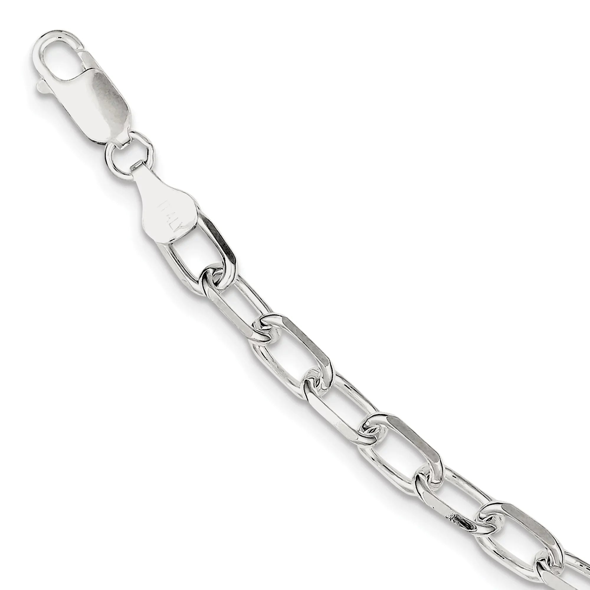 Silver Sterling 7.5inch Link Bracelet Fancy