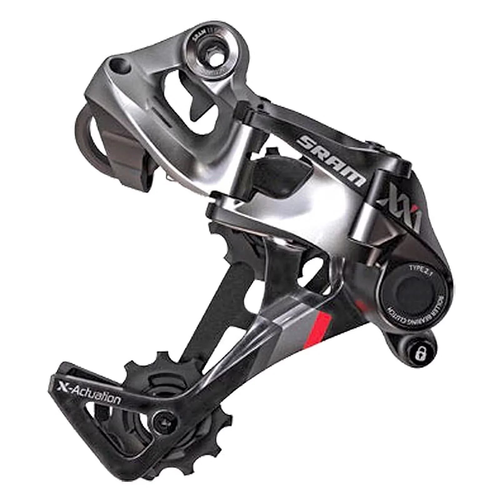 SRAM Derailleur Speed, 11 Cage, Medium - XX1 Black/Red Rear