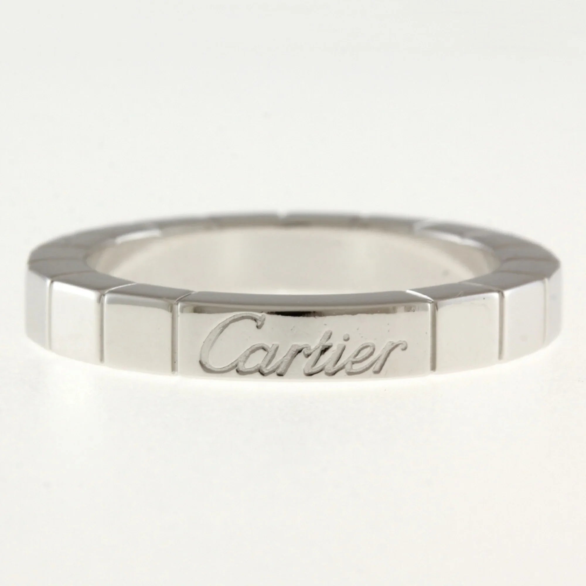 White Pre-Owned Ring Raniere CARTIER No. Women's 8 18K (Good) K18 Gold Cartier