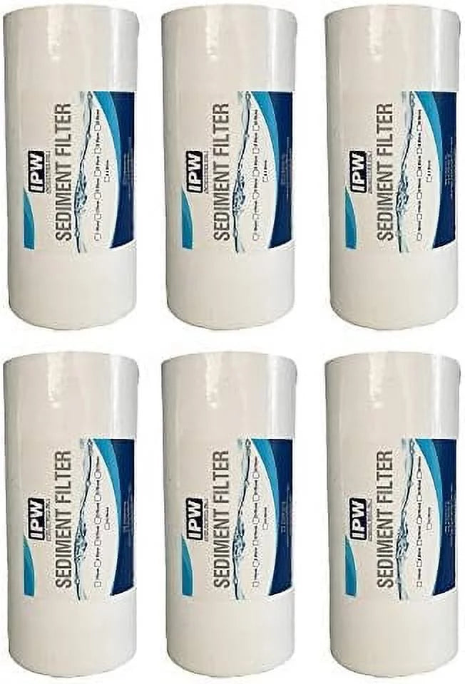 Systems Other And - Sediment Whole liquid Pack - Of Micron X Compatible 45" Filters) Flow With Sediment Filter 20 (6 Filter House Filter Filtration Full Pelican 10"