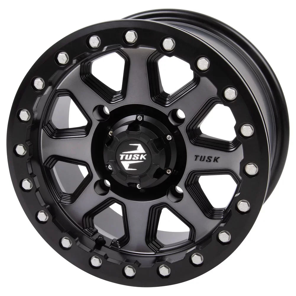 For Beadlock Gunmetal/Black + HD10 Tusk 4/137 14x7 Pro Uinta Can-Am 2020-2022 2.0 DPS Defender Wheel 5.0