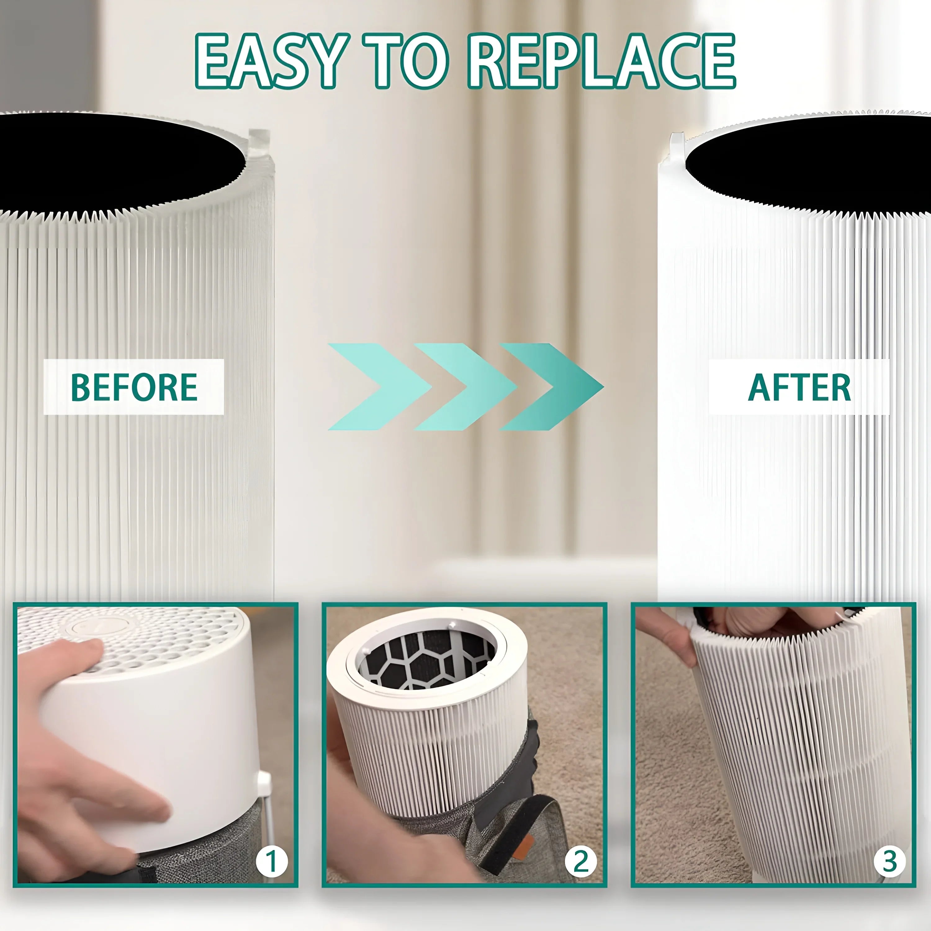 Filter Replacement 411, Purifier for 411 Blue Pure Pure Mini AMI & Blue PARTS 411+ Air