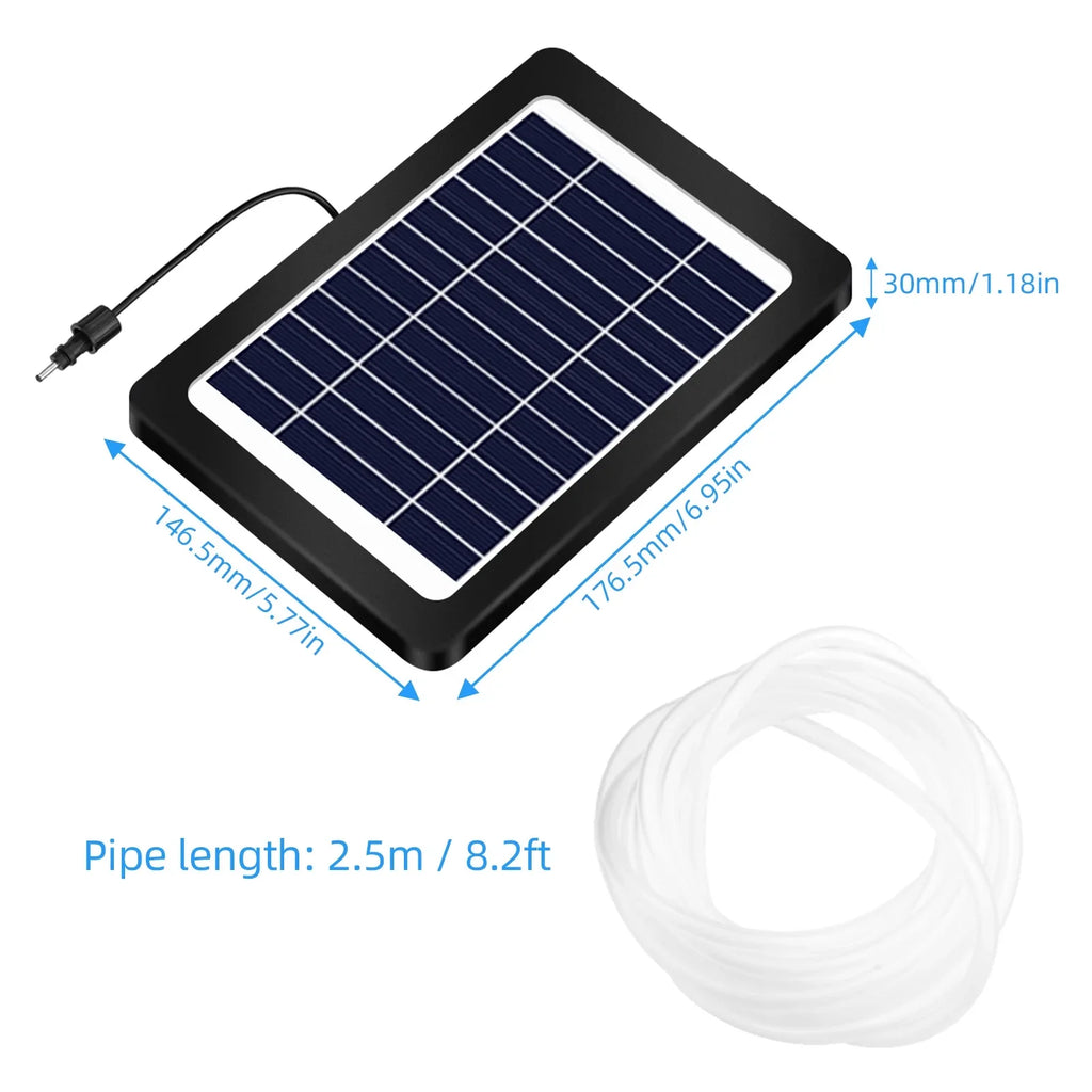 Powered Fishing moobody 3 Pond Solar Modes 4W, for Aerator Hydroponics Perfect Air Pump, Oxygenation Stock Pond with in