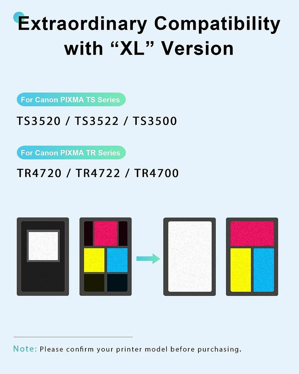 Combo Tri-Color) for XL 275 TR4722 276XL Compatible Capacity Canon Canon 1 TR4720 TS3500 Ink TS3522 Ink Printer 275XL (1 TR4700 Cartridge CL-276 TS3520 276 PG-275 PIXMA XL Black, High Pack with and