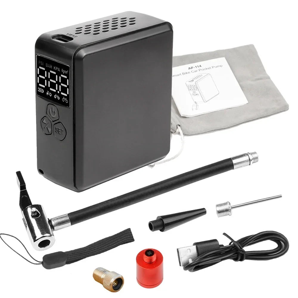 Tire Air Bicycles, Electric 150PSI Pressure for Walmeck Tire Support Pump Cordless Bicycles and Detecting Inflator