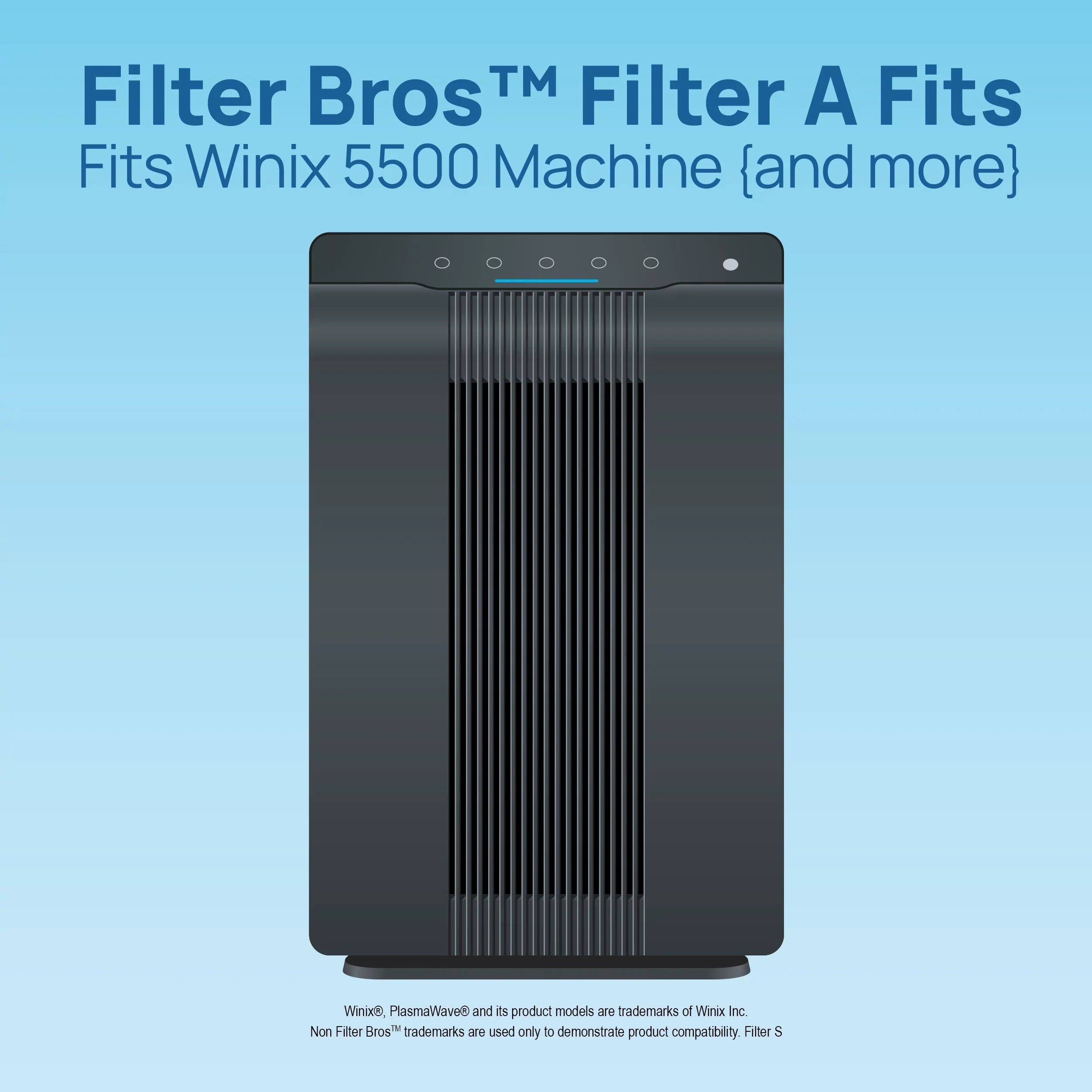 5300, Bros C535 115115 Replacement 9500, Plasmawave Winix Filter Filter 5500-2, Purifiers Compatible 5500, P300, Air HEPA A Home 6300, 5300-2, Series with 6300-2,