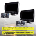 with Truck Monitor Backup 7" Video Recorder Bus+2 Camera DVR Driving for RV BSD