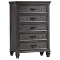 Weathered Benjara Chest, Eli Bar Inch Handles, 5 Tall 52 Brown Dresser Drawers,