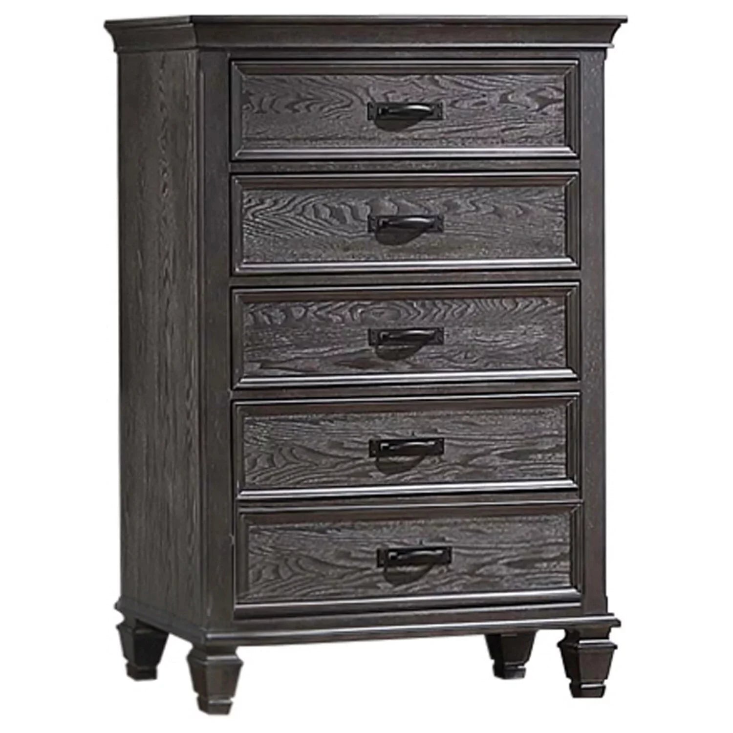 Weathered Benjara Chest, Eli Bar Inch Handles, 5 Tall 52 Brown Dresser Drawers,