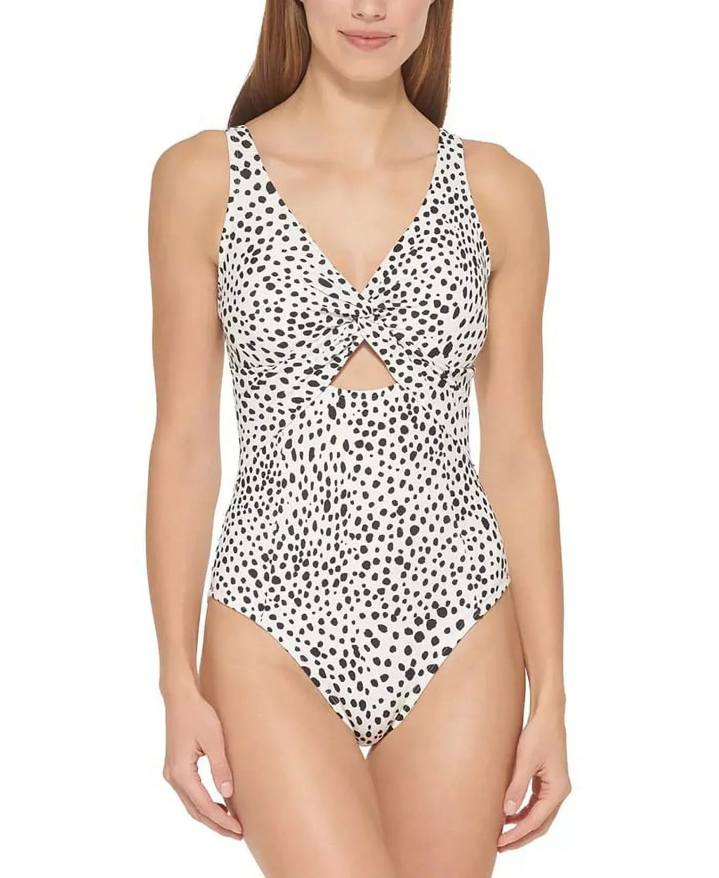One-Piece DKNY Twist 4 MULTI Swimsuit, Cutout US