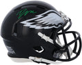Certified Philadelphia Autographed Fanatics 2022 Eagles Mini D'Andre - Authentic Alternate Speed Riddell Helmet Swift
