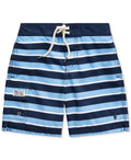 Trunks, Little 6 MULTI Swim BLUE US Ralph Striped Kailua Lauren Boys Polo