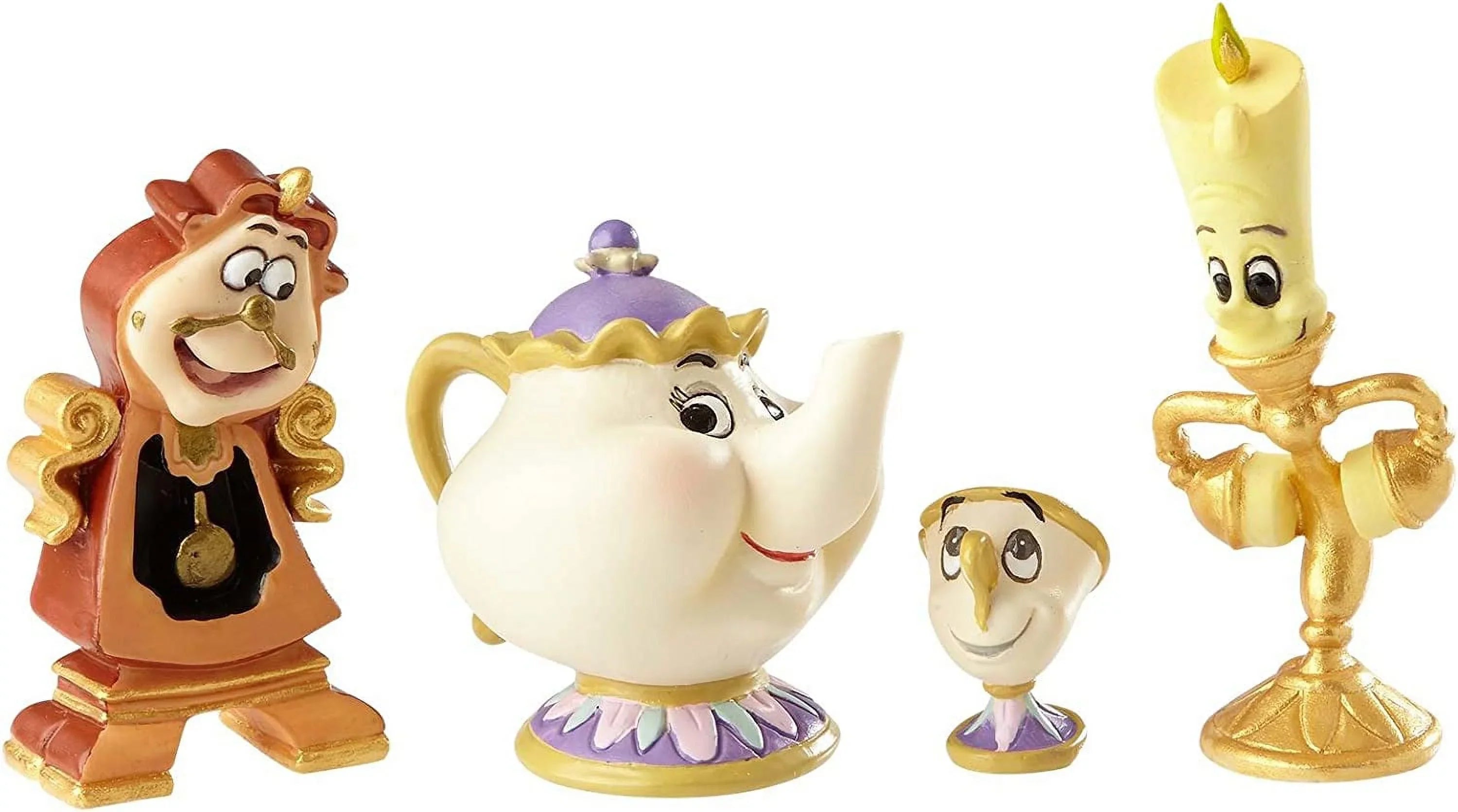 Potts Showcase Set Disney Figurine Lumiere QGM19620 Mrs. and Cogsworth Chip