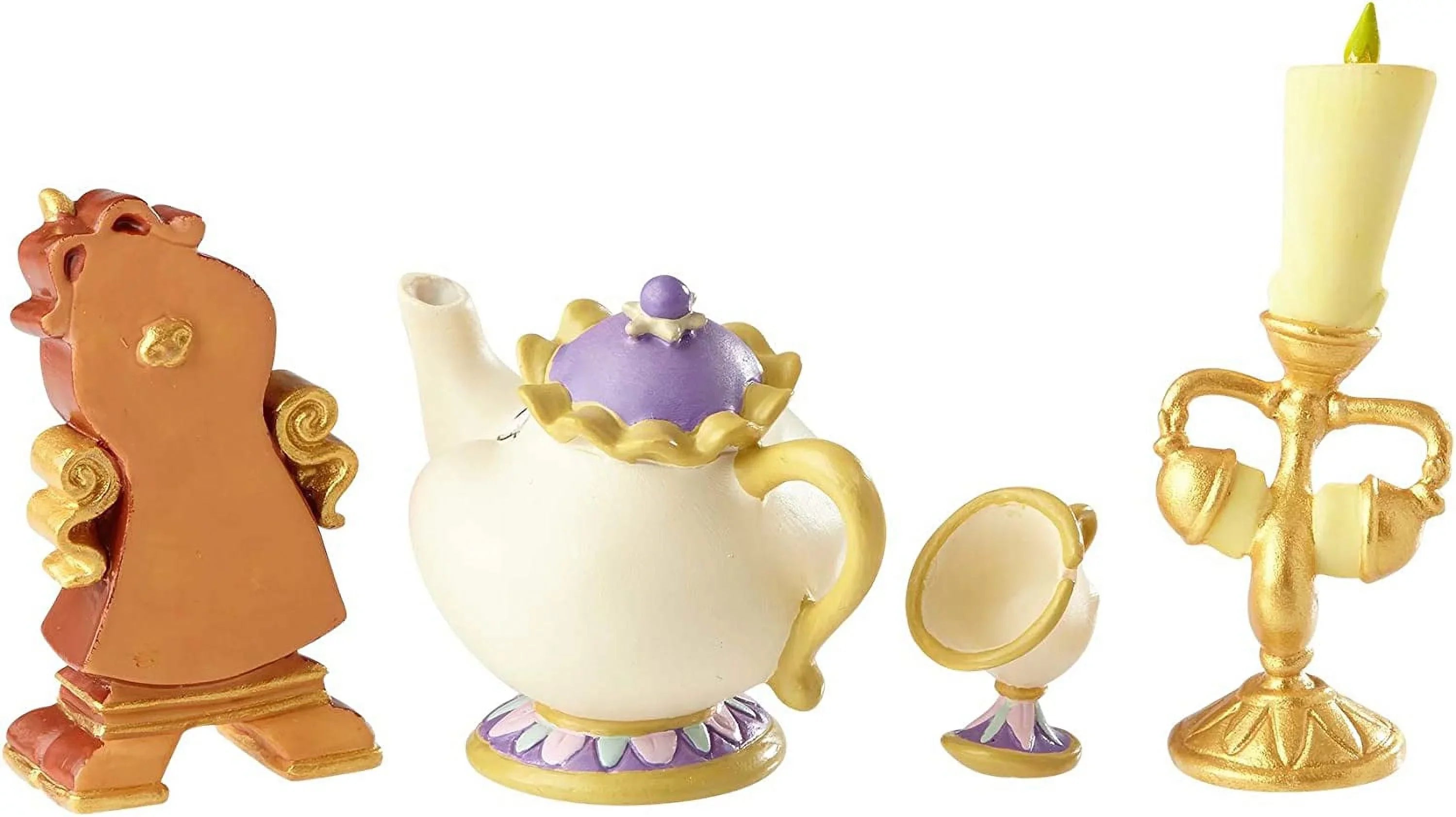 Potts Showcase Set Disney Figurine Lumiere QGM19620 Mrs. and Cogsworth Chip