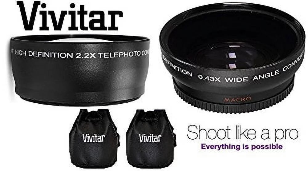Wide Angle Compatible) Hi-Def Set For (46mm DMC-G7K & DMC-G7 Lumix Lens Panasonic Telephoto