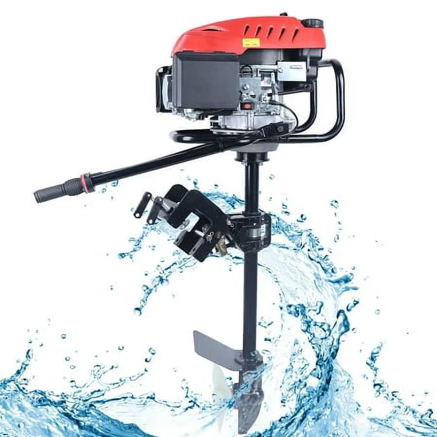 6 173CC Outboard 4 OHV Air System Cooling Engine Motor Heavy HP Stroke Duty Boat