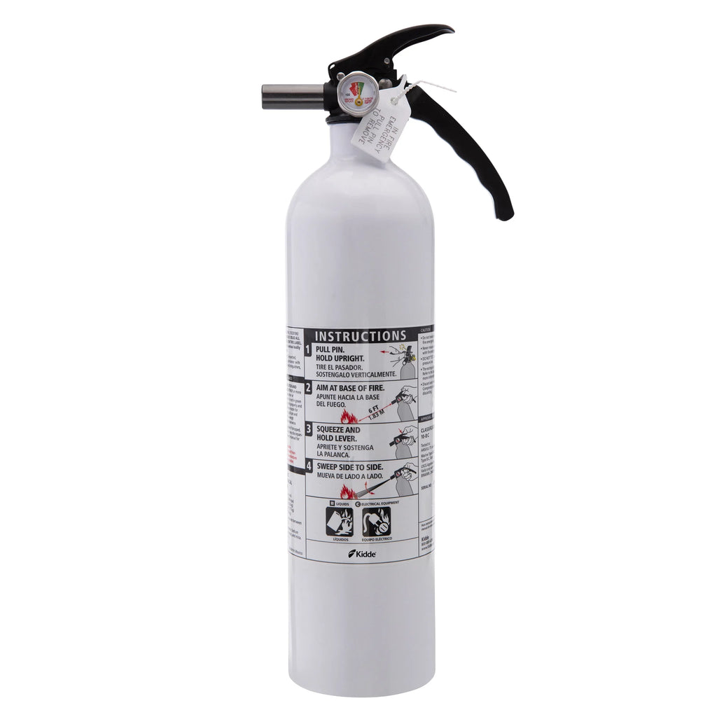 Extinguisher, 10-B:C, UL Rechargeable Fire Kidde Rated Model Not KD82W-10BC, Marine
