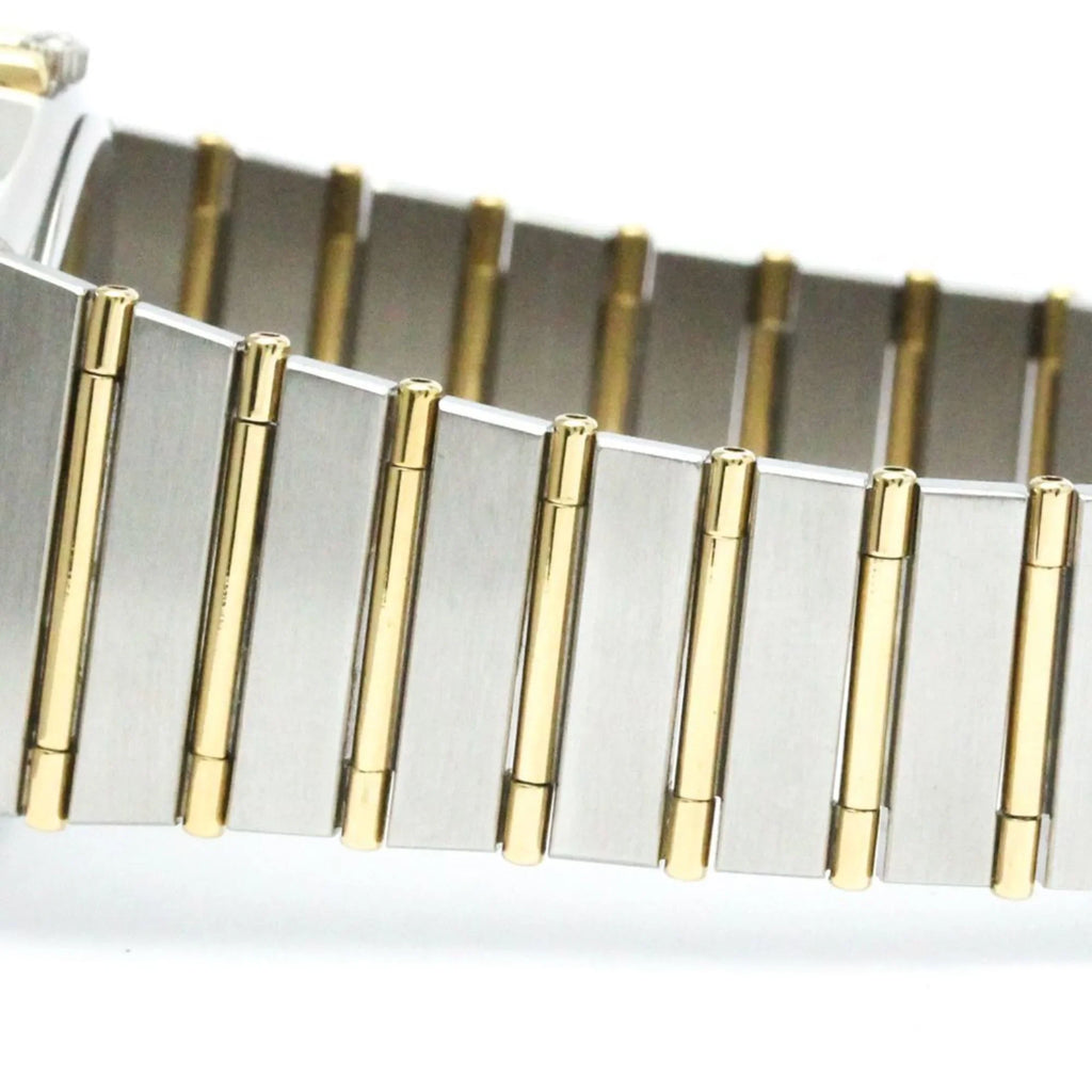 Polished Pre-Owned 18K BF566004 Watch Constellation Gold OMEGA Day Date 396.1070 Steel (Good)