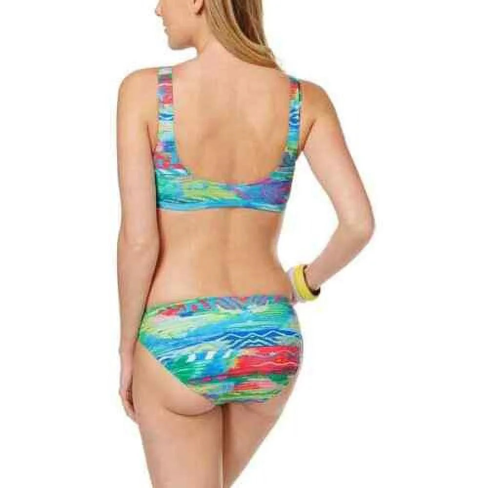 Ralph Side 8 Hipster Ring Ikat Bottom, CORAL/MULTI Bikini Swim US Print Lauren