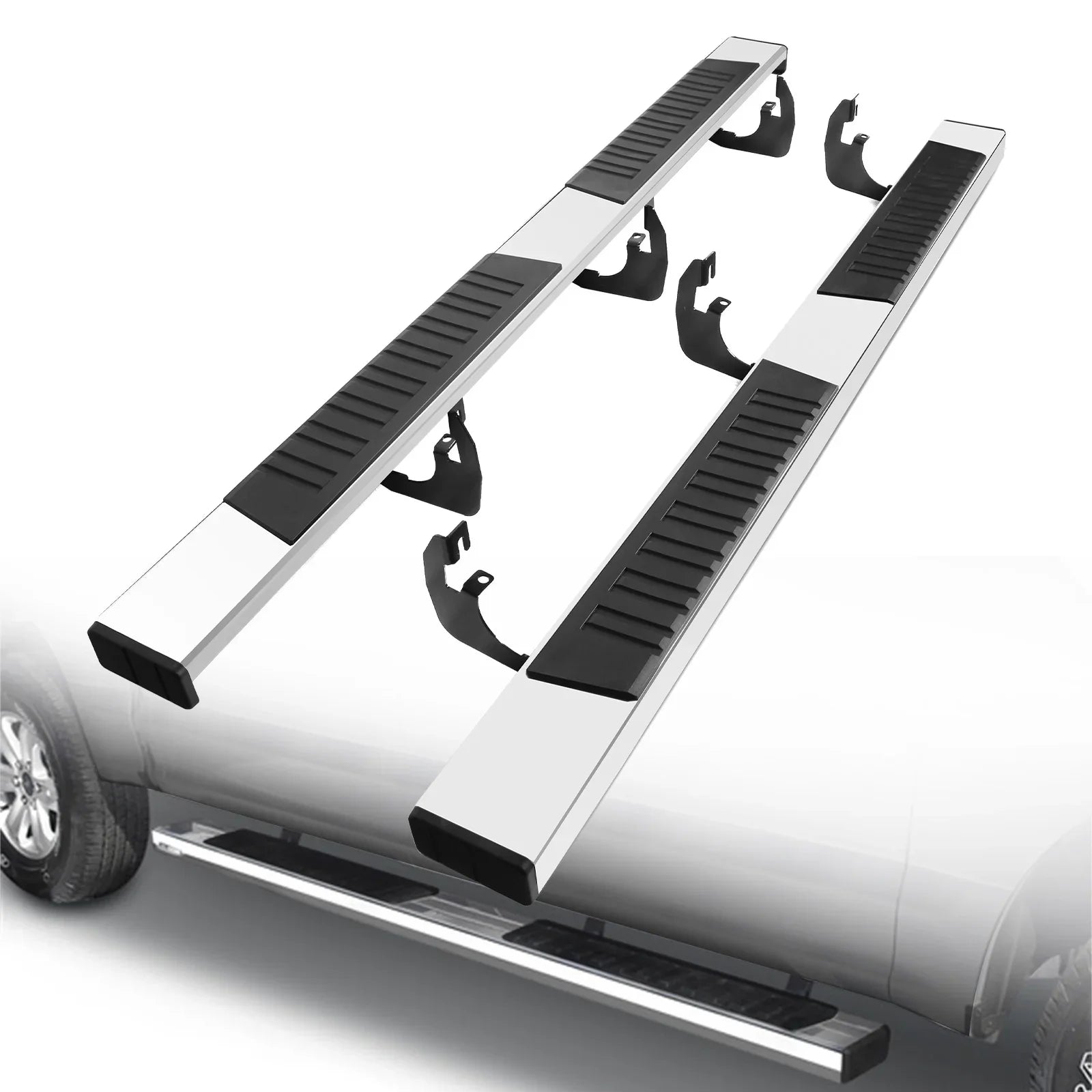 Not Ram Classic) 1500 1500 ONINE Running Side 2019-2024 (Do Body Cab New Ram Aluminum 6 Fit Inch Polished Dodge bar 2019-2023 Crew Fit Step Chrome Custom Nerf Boards