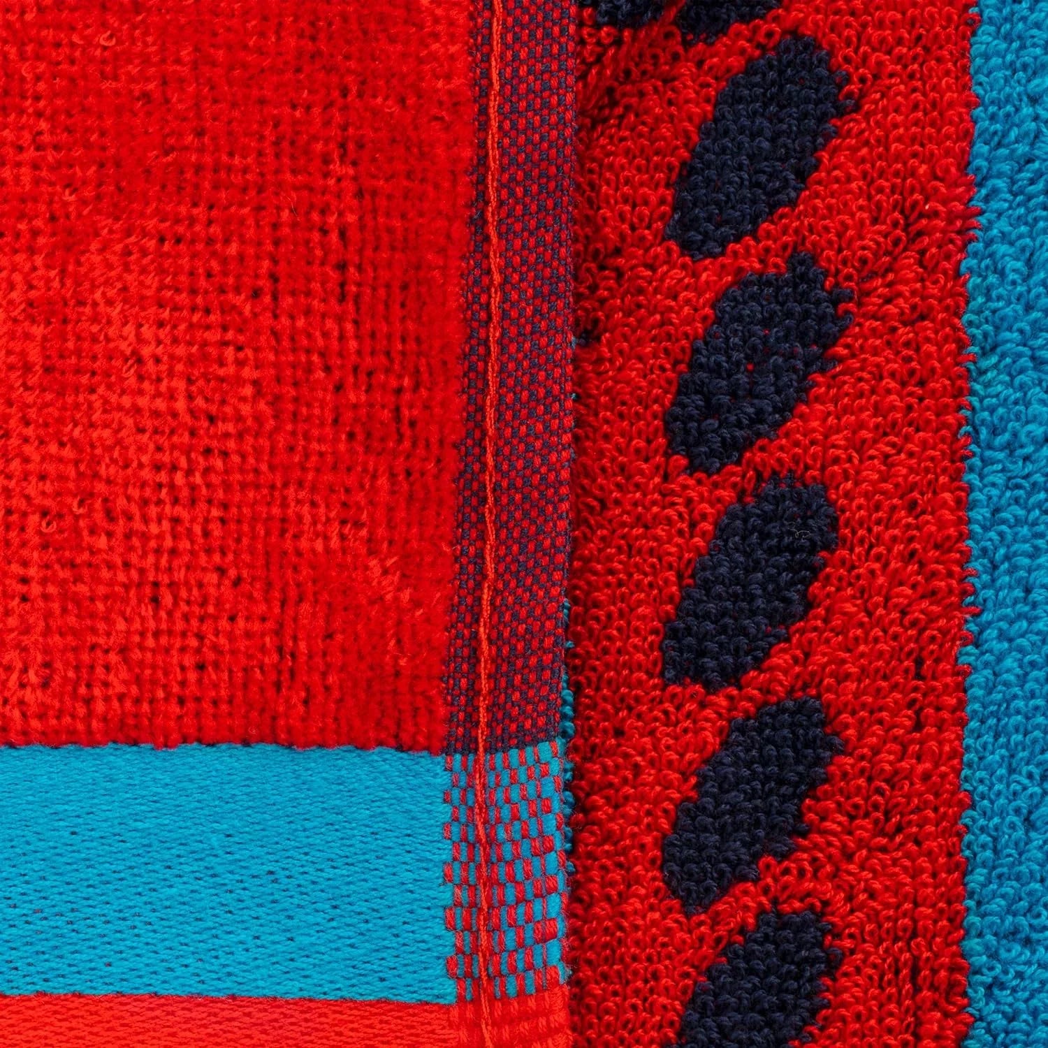 Collection, Vacation, Piece Cotton 64", Absorbent, Pool, For Quick Striped Kids, X 34" Adults, Towel Dry, Shower, Swimming, Set Camping, Blue/Red/White, Travel, Sailing 2 Beach Bathroom,