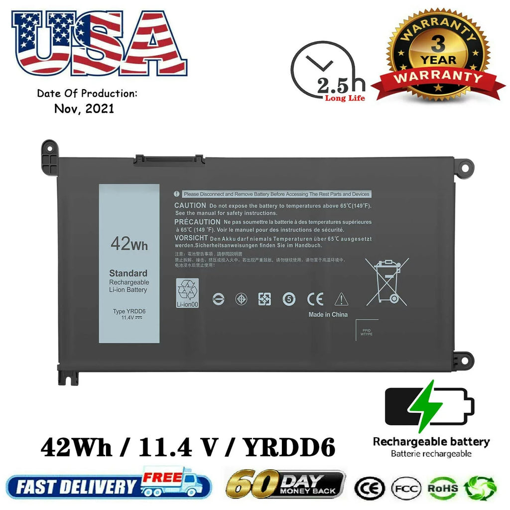 Inspiron FAST 2-in-1 5480 14 5482 series Type 5000 Battery For VM732 YRDD6