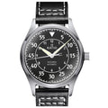 Pilot Automatic Black Textured Watch, Skysurfer Blue 200M Mens Dial Leather