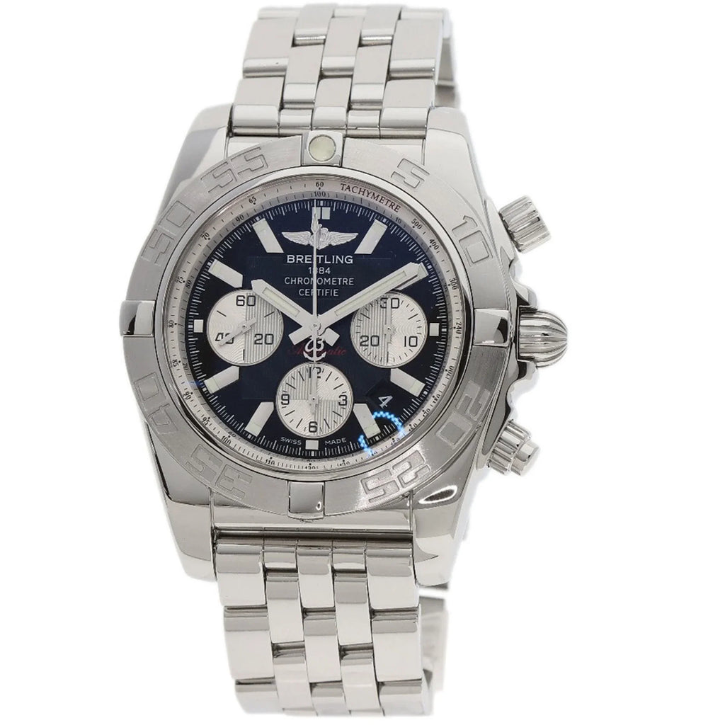 44 (Good) Steel/SS BREITLING Pre-Owned Breitling Watch AB0110 Men's Chronomat Stainless