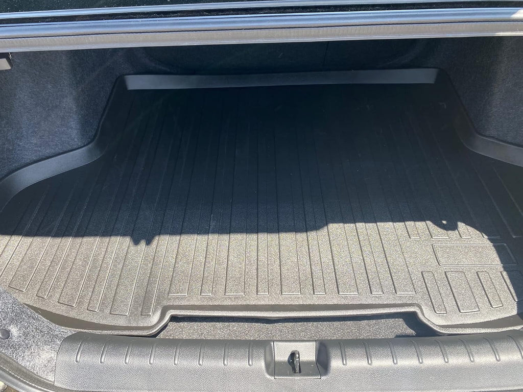 for Install Laser EA Car EACCESSORIES climate-Resistant Sedan Honda – Raised Design Rubber Mat with 2016-2021 – for Trunk Non-Slip Cars Trunk Mats to Easy Lip – Civic Cargo – Trunk Mat Liner Pre-Cut –