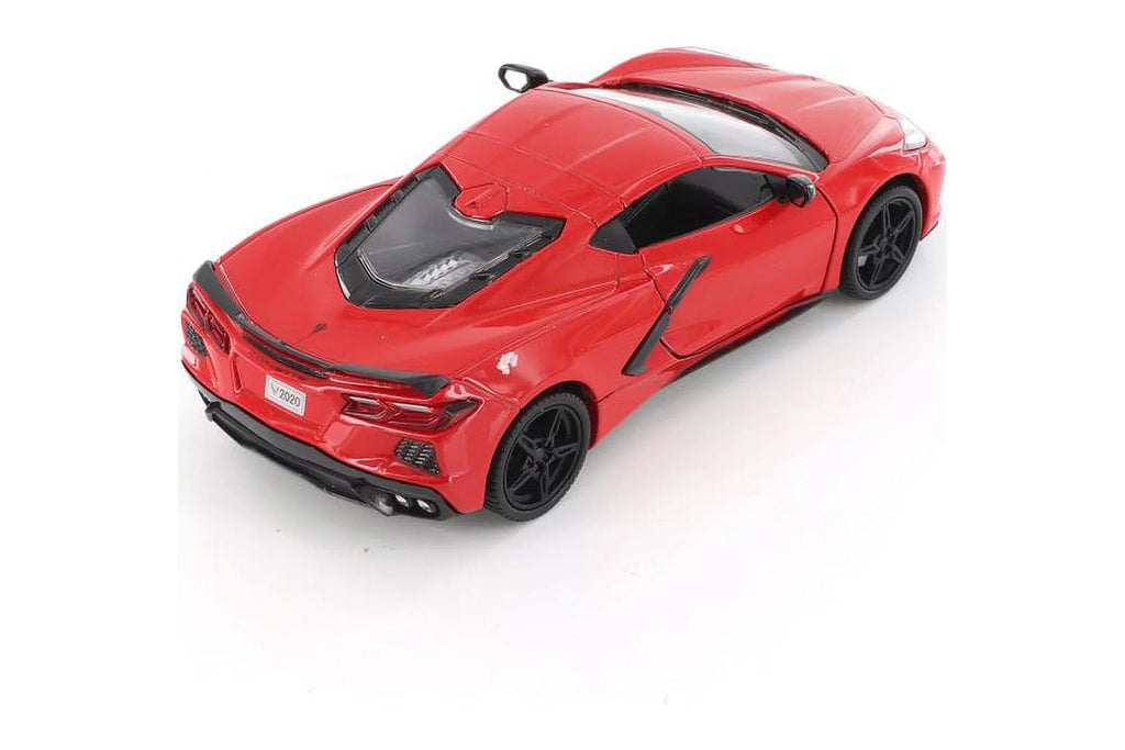 '- Chevy Corvette Stingray, Model 79360/16D Showcasts scale 2020 C8 Red - 1/24 Car Diecast Toy