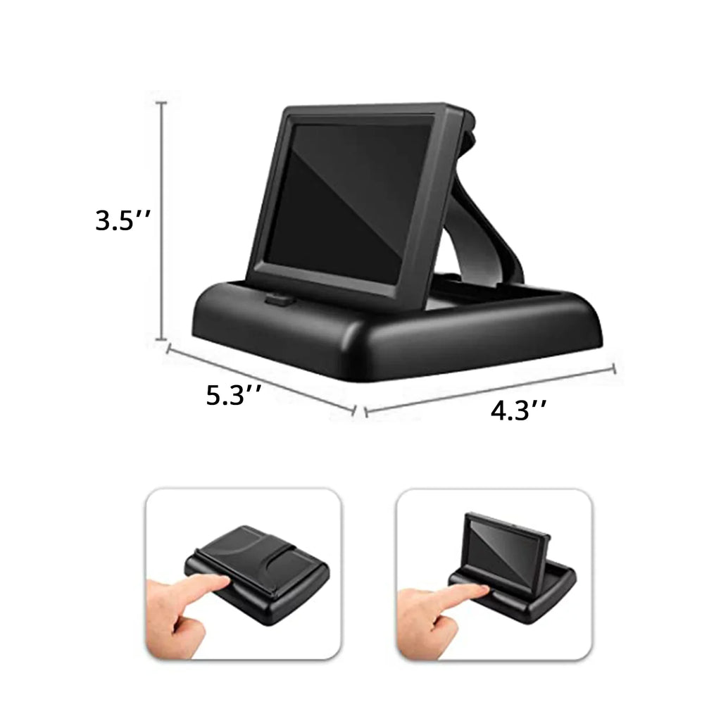 Baby Facing with Rear Radirus Night Infrared View Camera, Seat Vision, Crystal Ideal Clear Monitor Car for