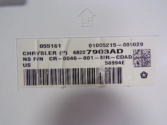 Pacifica Cluster Speedometer (Good) LKQ Chrysler 17 OEM Speedo Miles Pre-Owned 45k