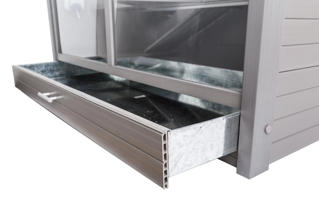 Grey ECOFLEX® Indoor Habitat-Nantucket Avenue Jumbo Hutch Rabbit Park