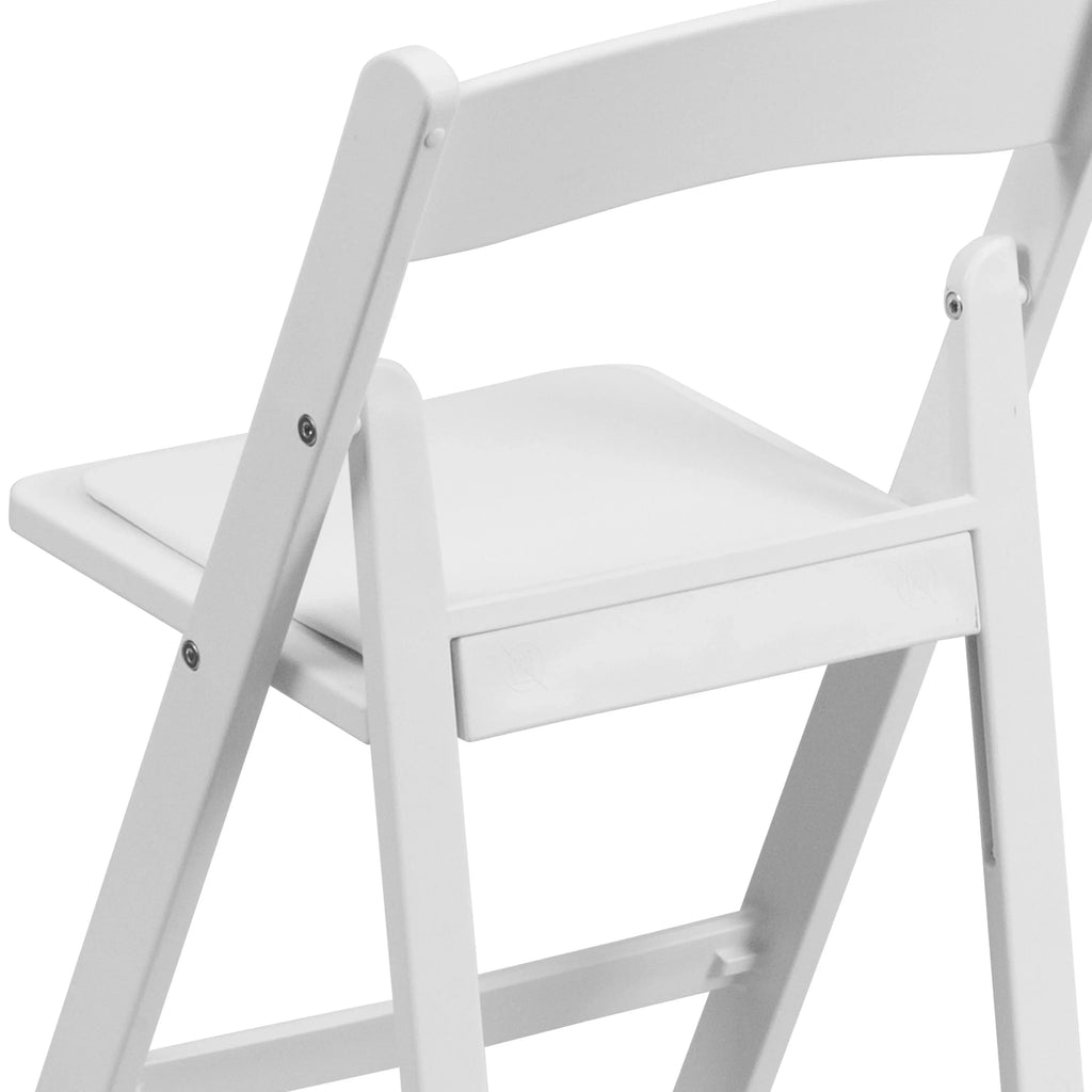 Seat Padded Furniture Resin White Flash Pack with HERCULES White 11 Vinyl Chair Kids Folding