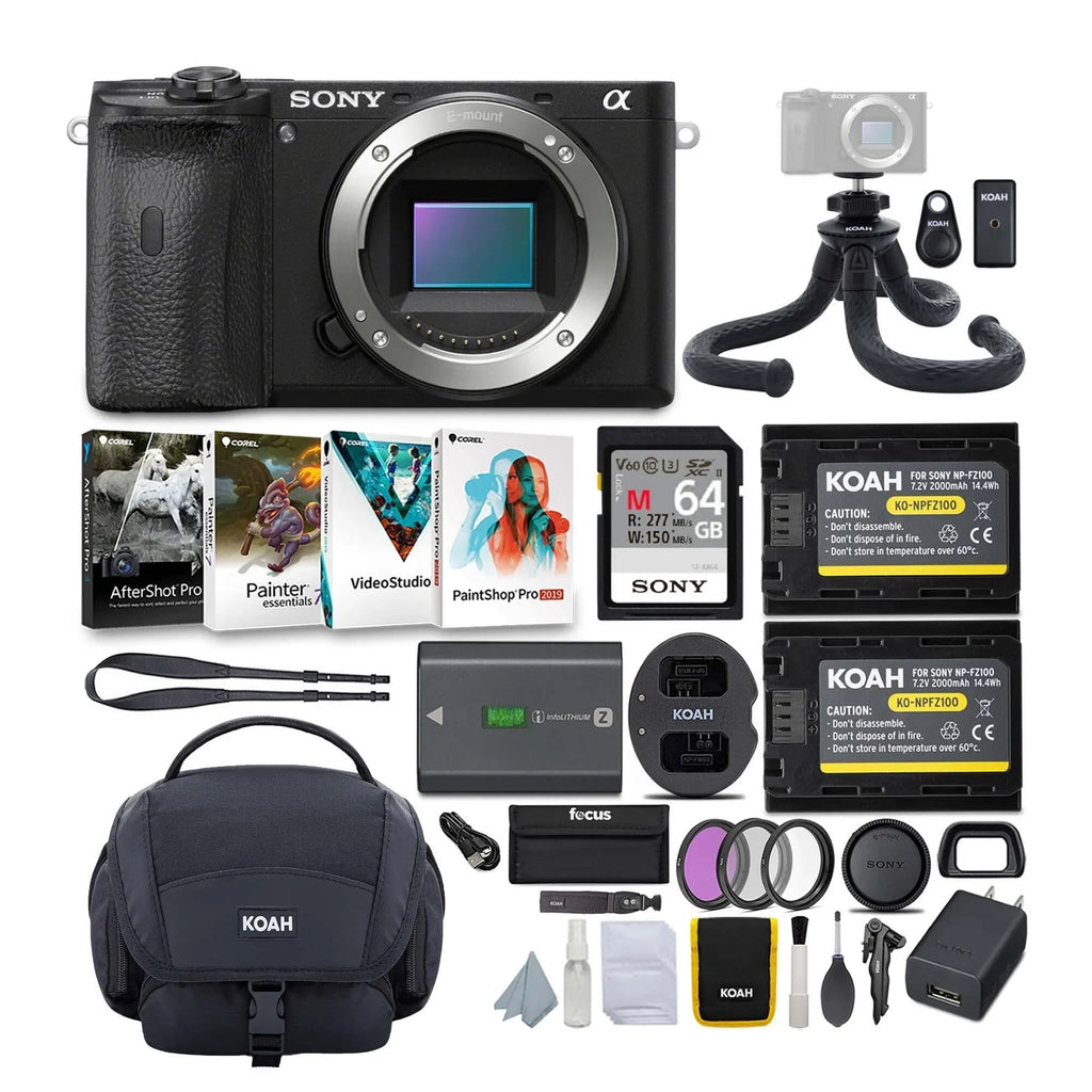 Accessories Mirrorless with Alpha Camera a6600 (Body Bundle APS-C Only)