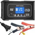 and Mower,Golf 24V/10A Battery Charger,12V/20A Adjustable,for 20-Amp Cycle Cart.. Boat,Lawn Battery Charger,Lithium,LiFePO4,Lead-Acid,Portable Car Charger,Maintainer/Deep Smart OIEXI Charger,Trickle