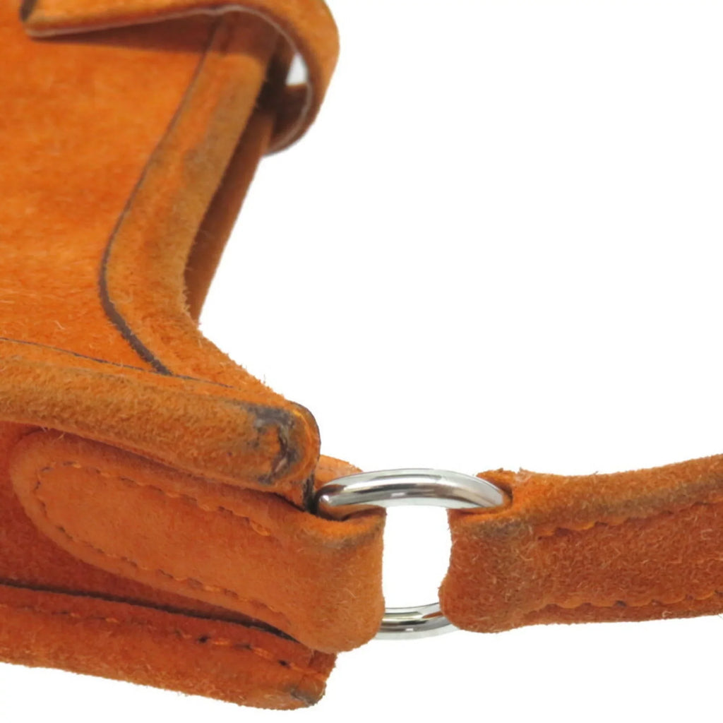 □ TPM 0069HERMES Shoulder Bag H Dobris Evelyn Pre-Owned Hermes (Fair) Engraved Orange